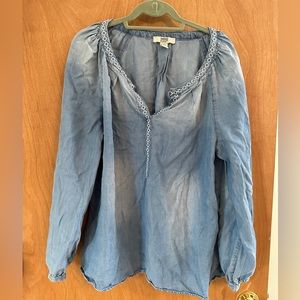 Vintage America light blue denim pullover size XL